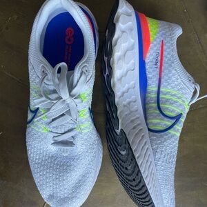 Nike White and Neon Running Shoes